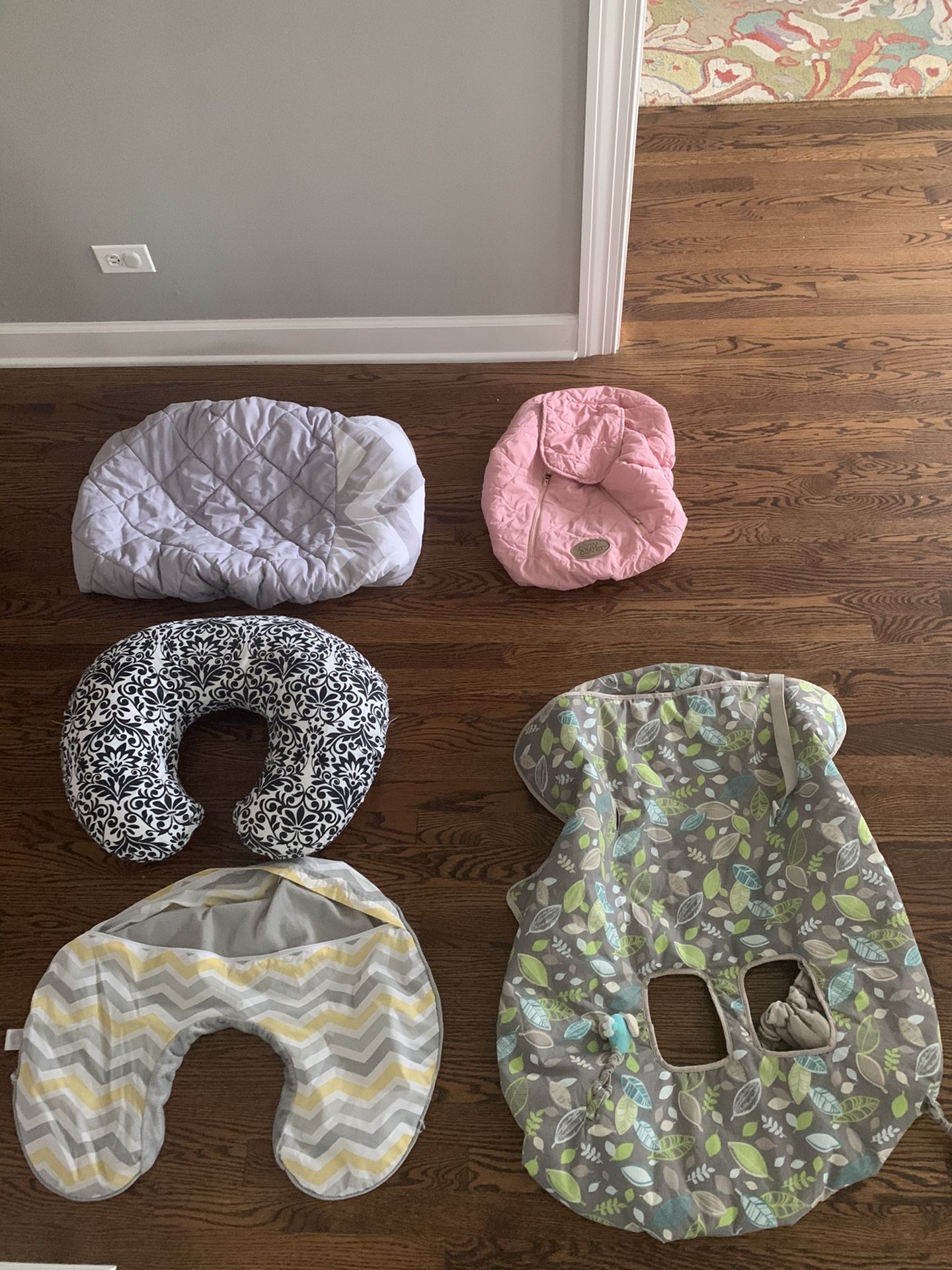 Nursing Pillow and Shopping Cart Changing Table & Car Seat COVERS