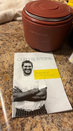Curtis Stone Portable Food Warmer With Book Brand New