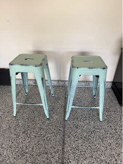 Tiffany blue counter stools