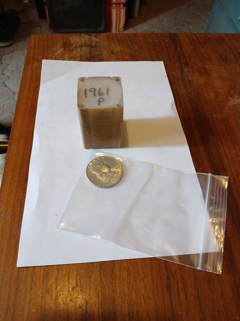 Uncirculated Role Of 20 1961 P Franklin Half Dollars In Sealed Tube