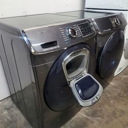 SAMSUNG SET STEAM WASHER AND ELECTRIC DRYER