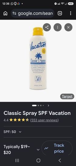 Vacation Classic Spray SPF 50 Sunscreen