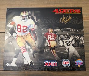 John Taylor Signed San Francisco 49ers 16x20 Photo – Beckett Witnessed