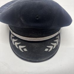 Vtg American Airlines Captain Pilot Aviator Hat USA  7 1/8 No Badge Superior Uni