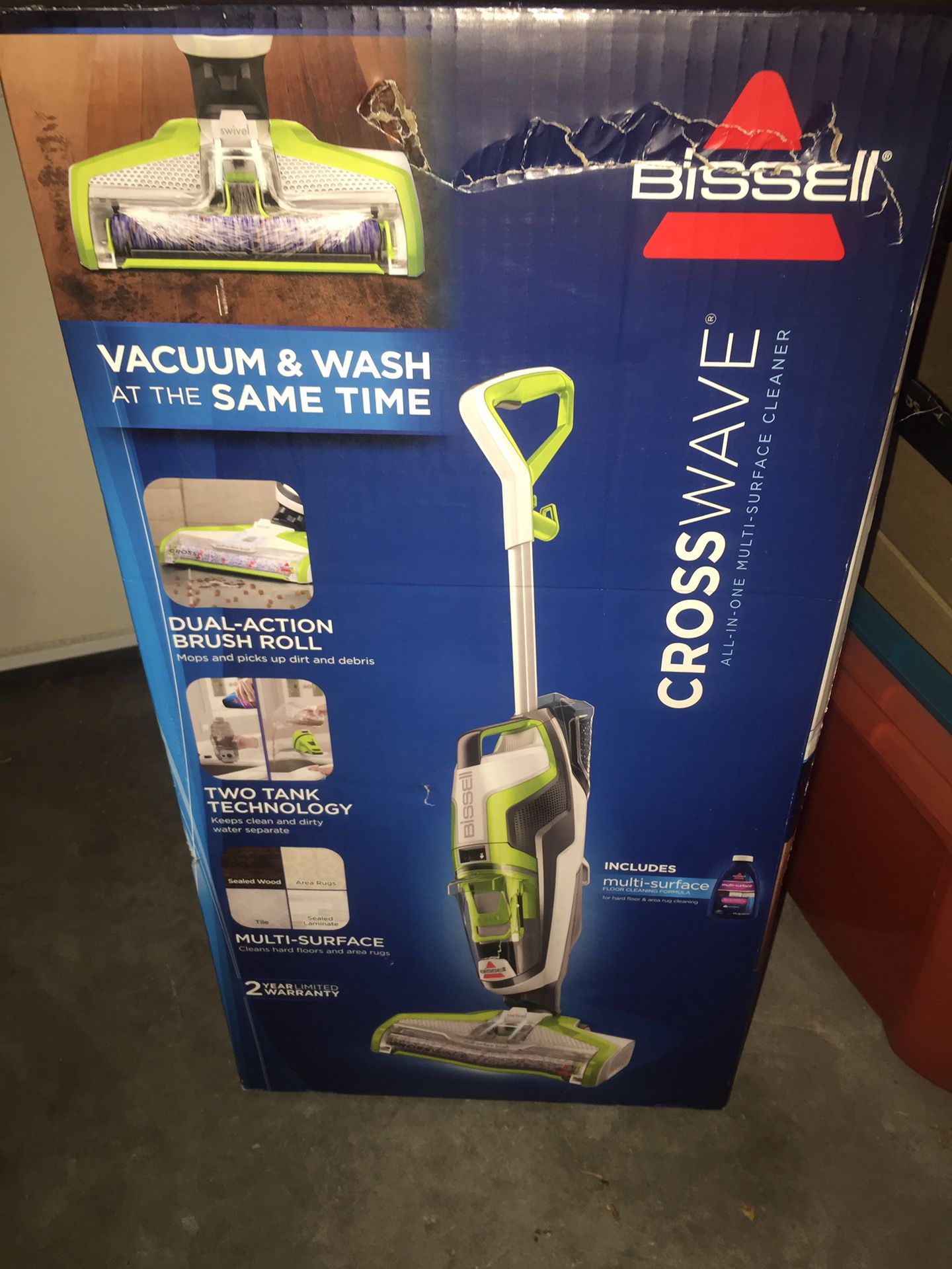 Bissel vacuum and carpet cleaner cross wave $279.