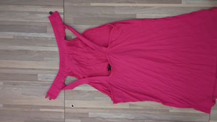 Pink Ribbed Sleeveless blouse