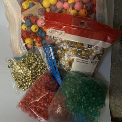 Bag Of Beads Wooden N Plastic