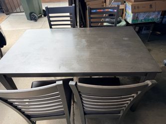 Dining table with 4 chairs （L59xW35.5xH29.5）