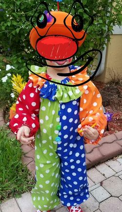 Boy clown costume