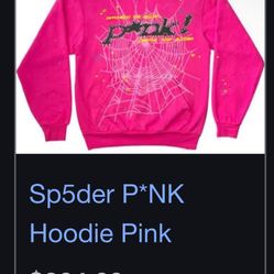 Whole Pink Sp5der Outfit Size Small