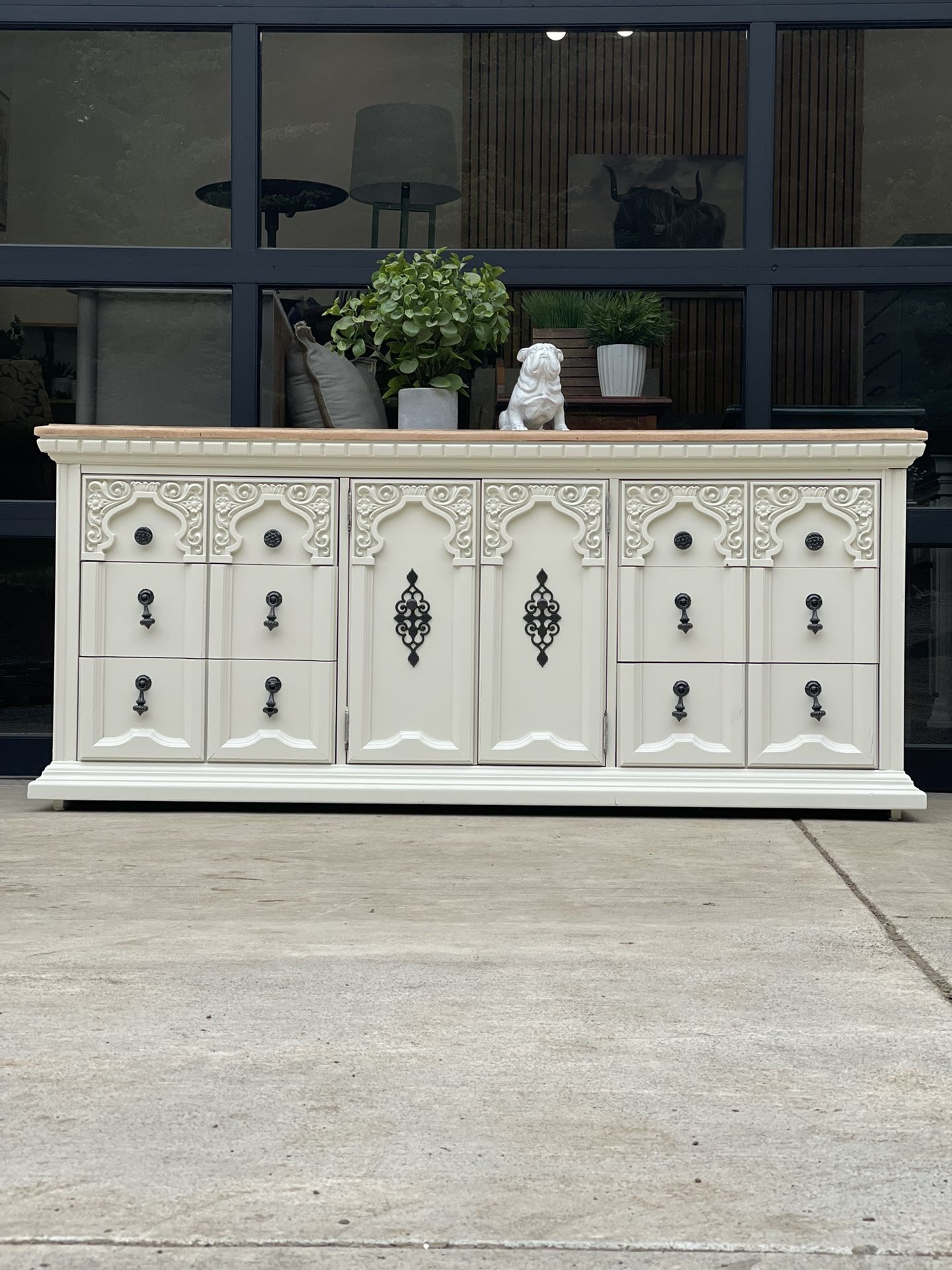 Broyhill Large White Dresser