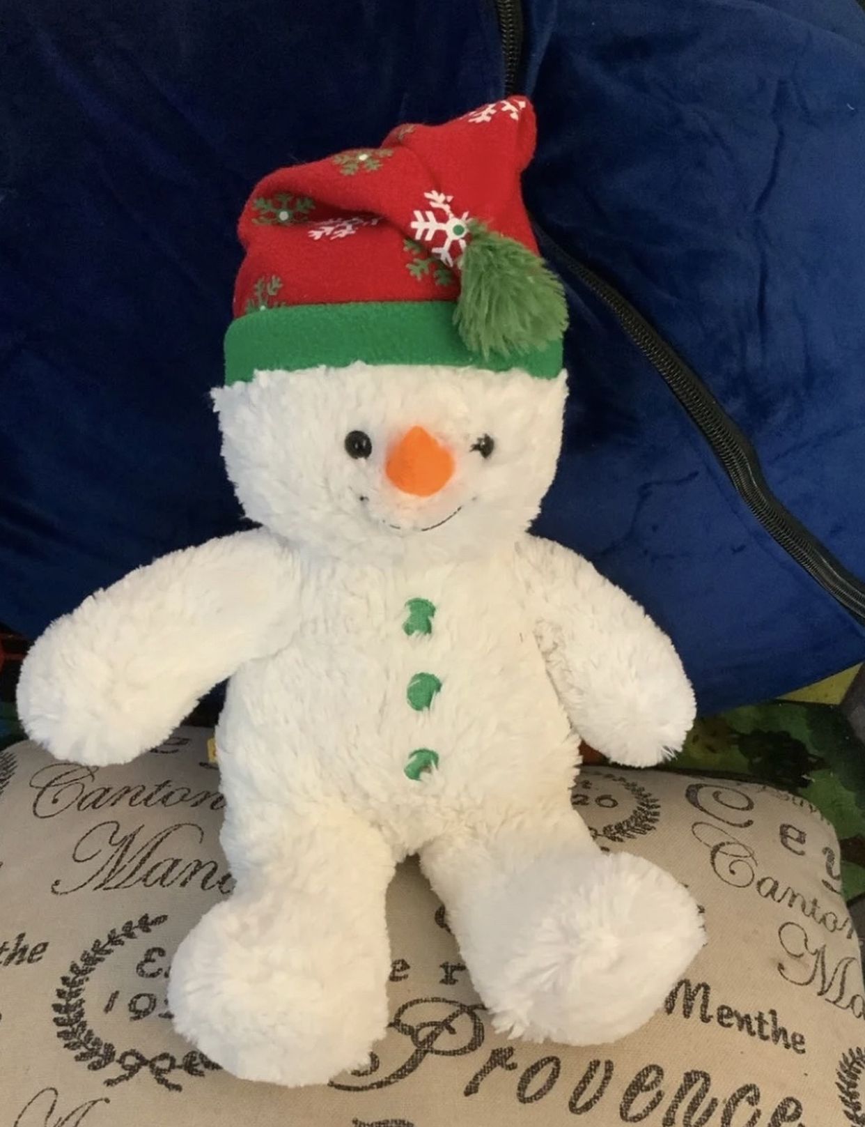 Build a Bear Snowman with a Red Hat