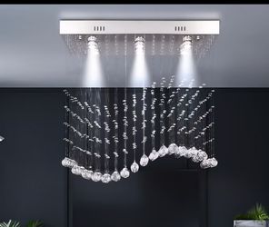 Modern Crystal Rain Drop Chandelier