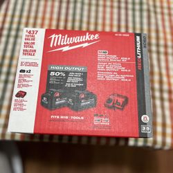 New M18 Battery Set 6.0 High Output Set W/ Charger Included 