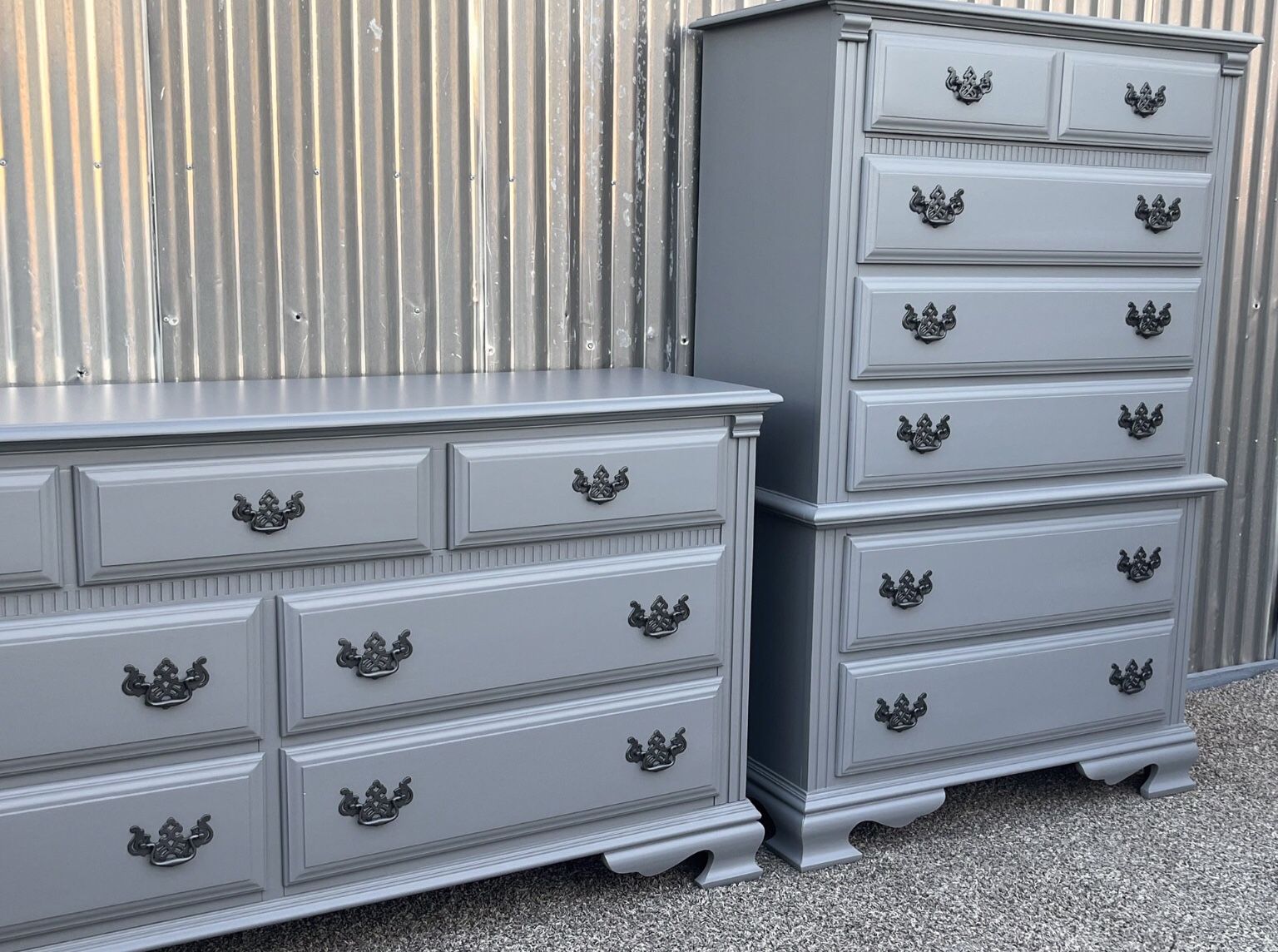 Beautifully Refinished Vintage Stanley Furniture Dresser Set