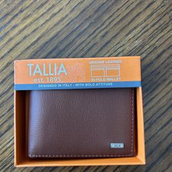 NWT Tallia men’s genuine leather wallet