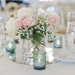 Mini Tea Candle Vases Green