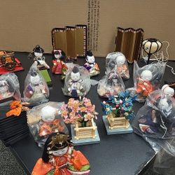 Vintage Japanese Doll Set