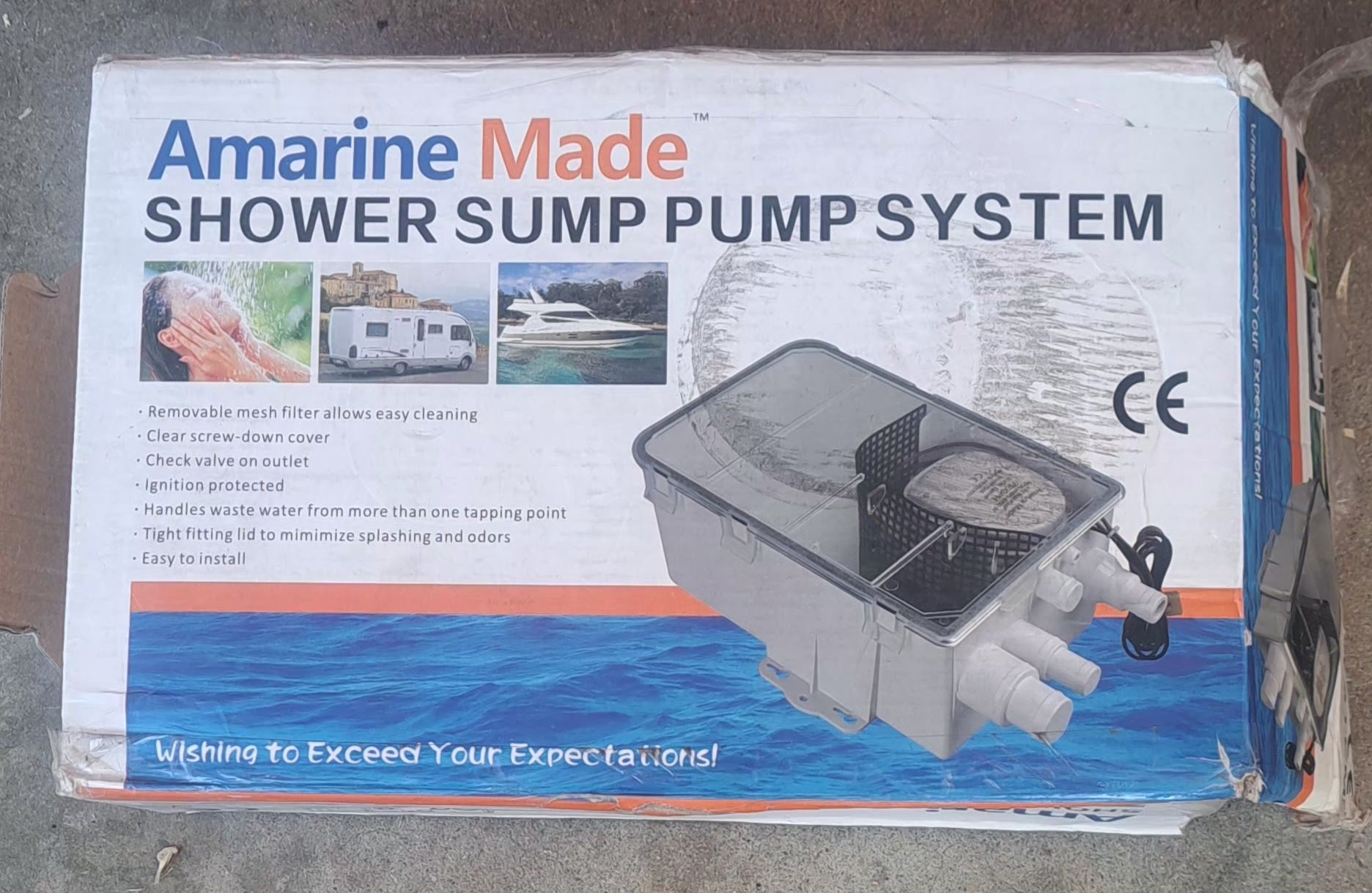 Shower sump Pump