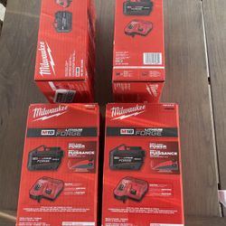 Milwaukee Battery HD 12.0 And Fast Charging  $255 each 