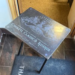 Black Folding End Table