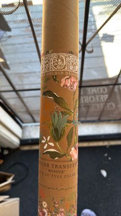 transfer floral decor