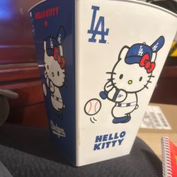 Hello Kitty Los Angeles Dodgers Souvenir Popcorn Bucket