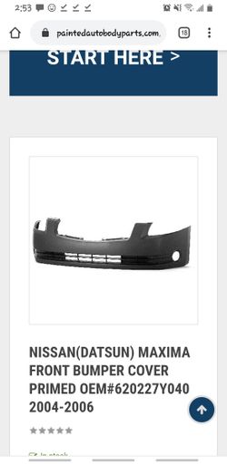 2005 nissan maxima //front bumper New never used