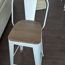 30" Metal Bar Stool Set of 4