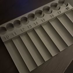 Metric socket rack