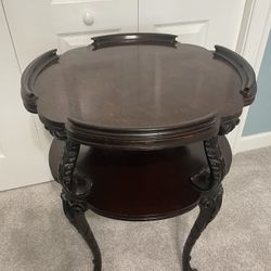 Antique Side Table-solid wood!