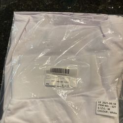 New - Pleated High Waisted Tennis Skirt - 1 Medium White Left