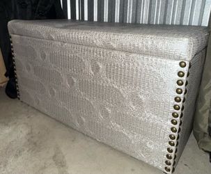 Modern Upholstered Storage Trunk