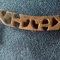 Vintage Sterling Silver Nameplate Necklace 