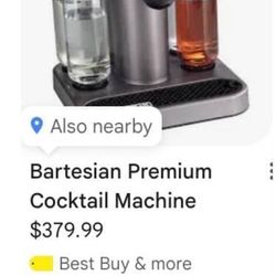 Bartesian cocktail machine