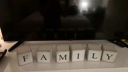 FAMILY Decorative Letter Blocks Set