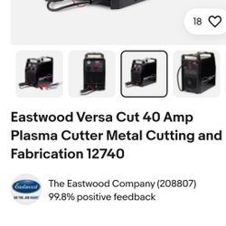 Eastwood Plasma Versa Cutter 