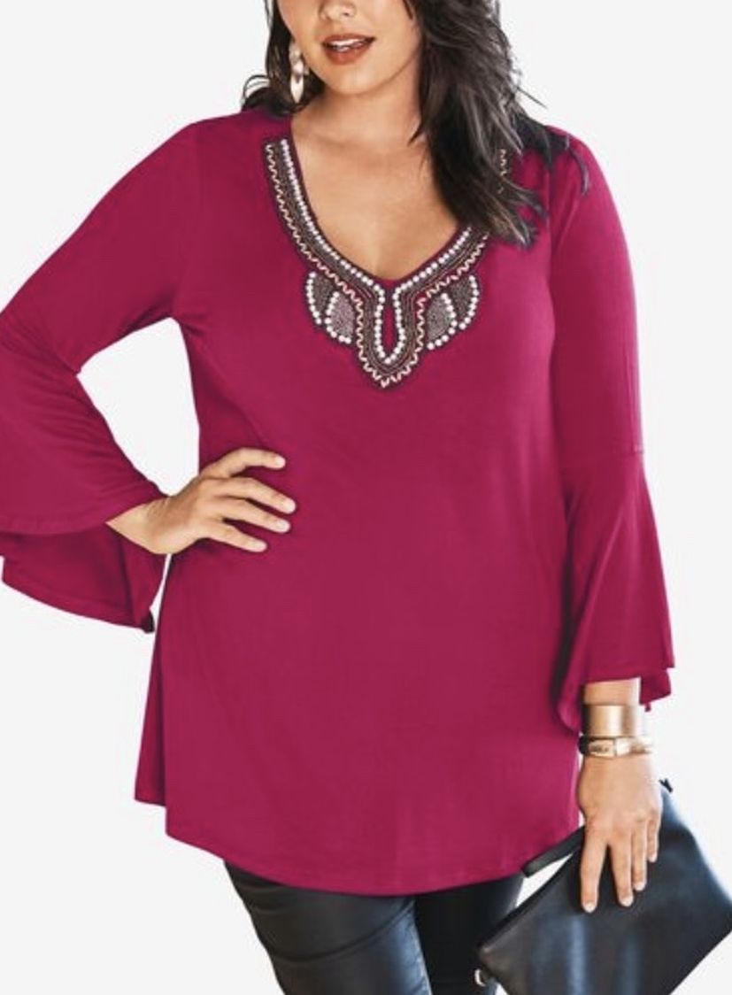 Embellished Drape Tunic