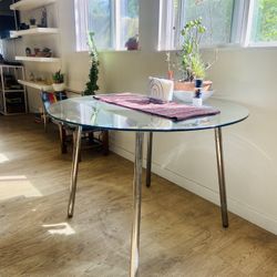 Ikea Glass Round Table 
