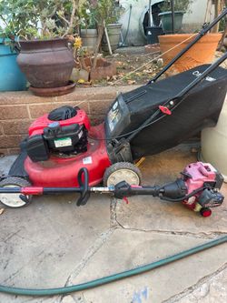 Troy-bilt Lawnmower and Wead Whacker set