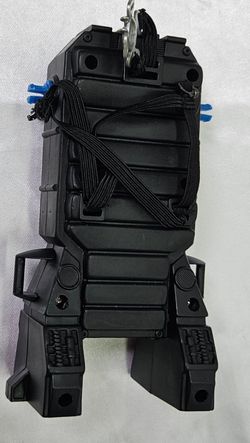 Sci Fi Action Figure Backpack Accessory Black Blue Connectors Toy Parts