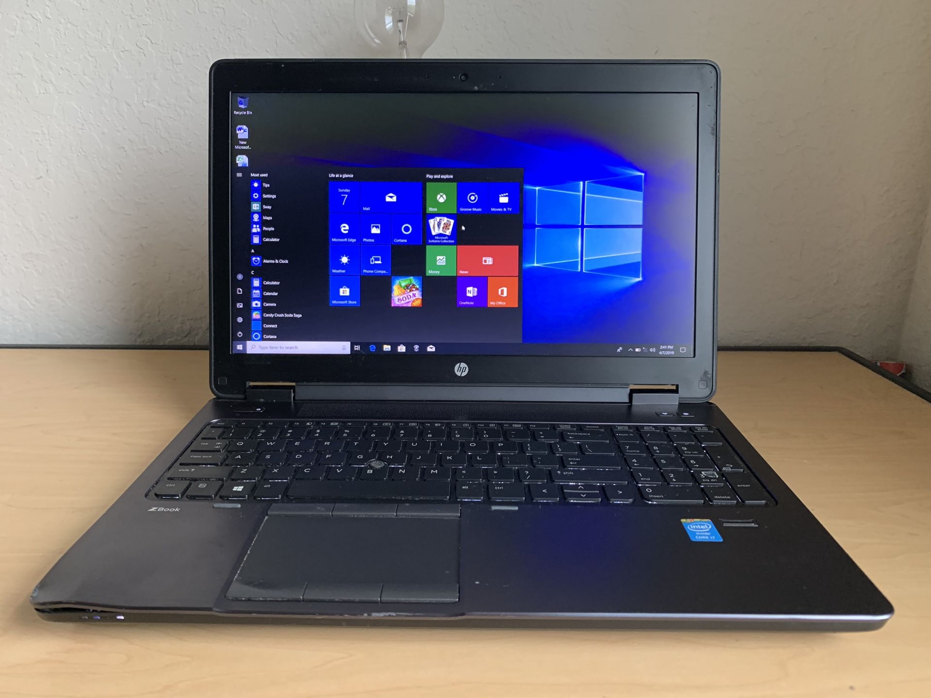 16 GB RAM i7 HP ZBook Laptop 16 GB RAM 1TB HDD Nvidia Quadro