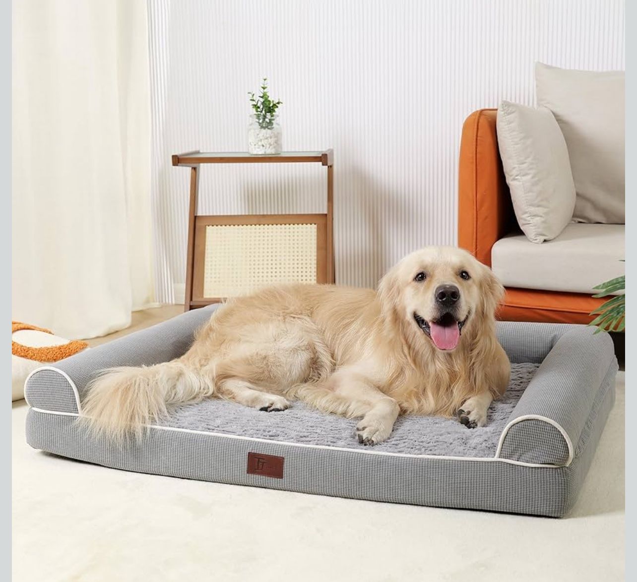 Dog Beds for Large Dogs,Waterproof Lined Egg Crate Foam