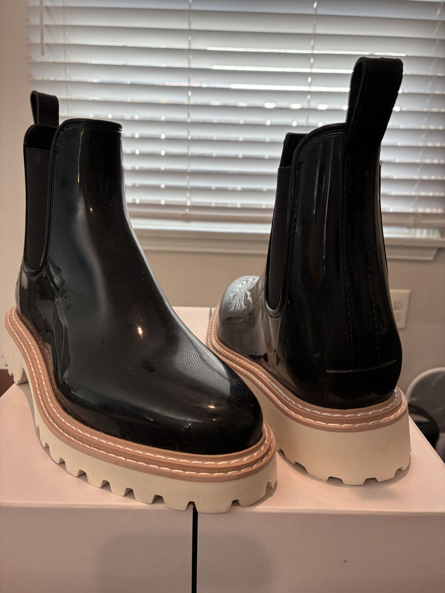 Dolce Vita Patent Leather Rain Boots Size 9