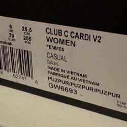 Reebok Cardi B Size 8.5