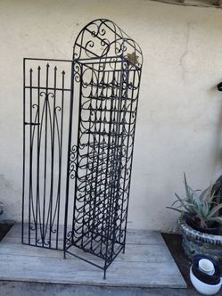 Wrought Iron Wine Rack