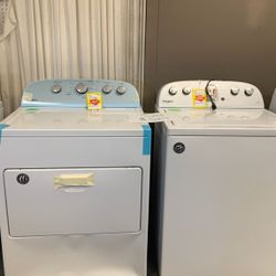 WHIRLPOOL WASHER AND DRYER WED49STBW WTWFW 2 XD