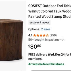 Faux Stump Stool