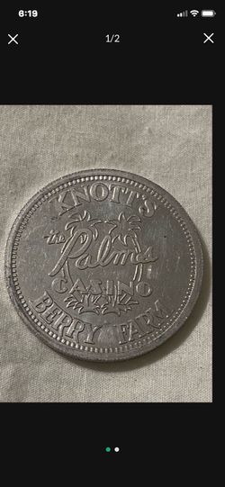 Rare Vintage Bicentennial Knots Berry Farm Palms Casino Token