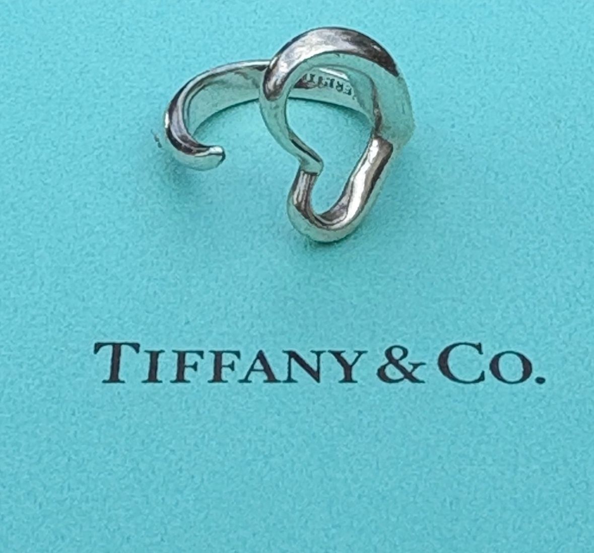 Authentic Tiffany & Co Elsa Peretti Open Heart Ring